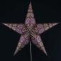 Preview: Rondo brown - Foldable glowing star, paper poinsettia with 5 points, 60 cm